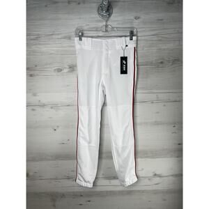 SSK Showcase Baseball Pants Youth XL Dual Knee Flex Bottom 28-30 Waist Red Piped